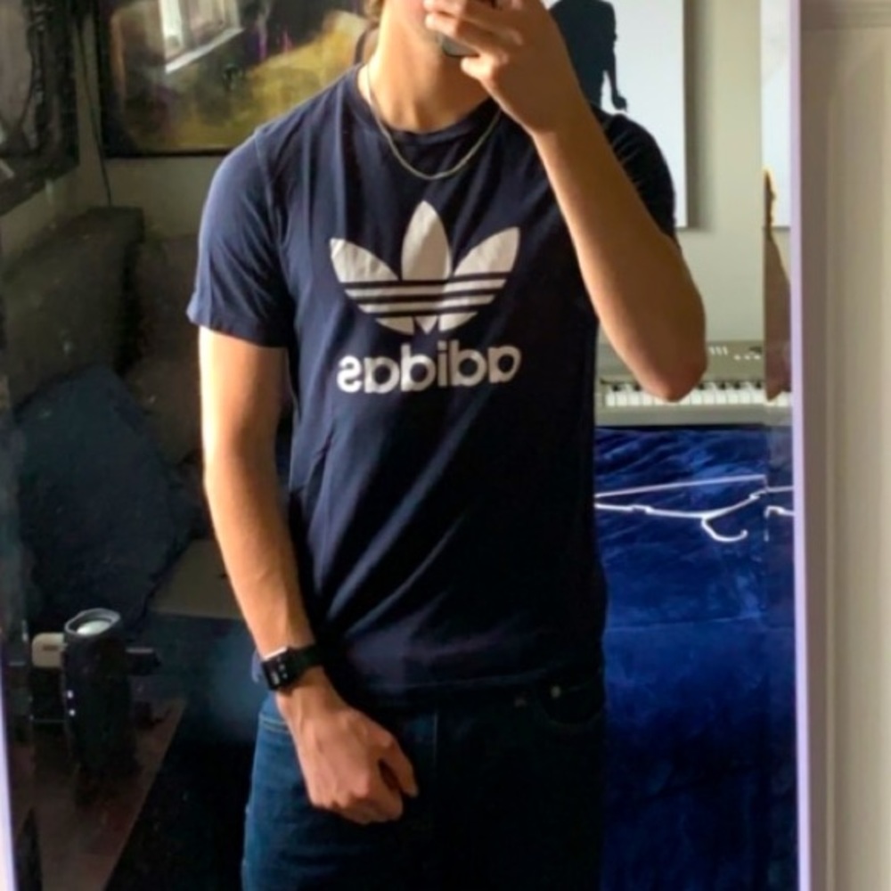black adidas short sleeve shirt
